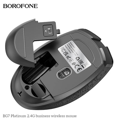 BG7 Platinum Ergonomic Wireless Mouse – Silent, Durable & Rechargeable