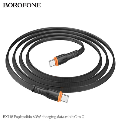 BX118 Espléndido 60W USB-C to USB-C Charging Data Cable