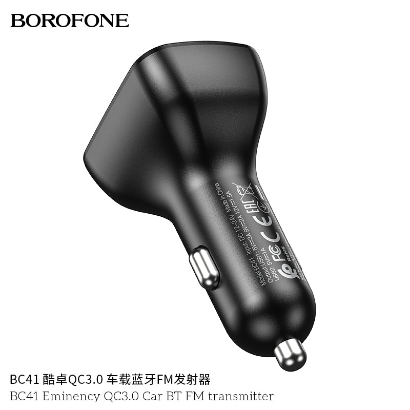 BC41 Eminency Car Wireless FM Transmitter – Power, Music & Clear Calls