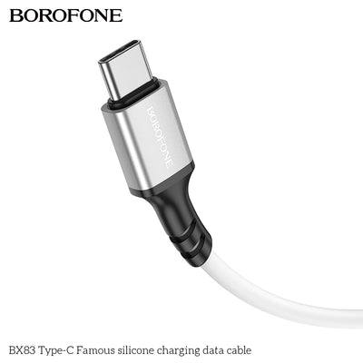 BOROFONE Type-C charging data cable on a white background