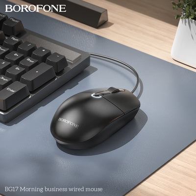 BG17 Morning Business Wired Mouse – Silent, Durable & Comfortable