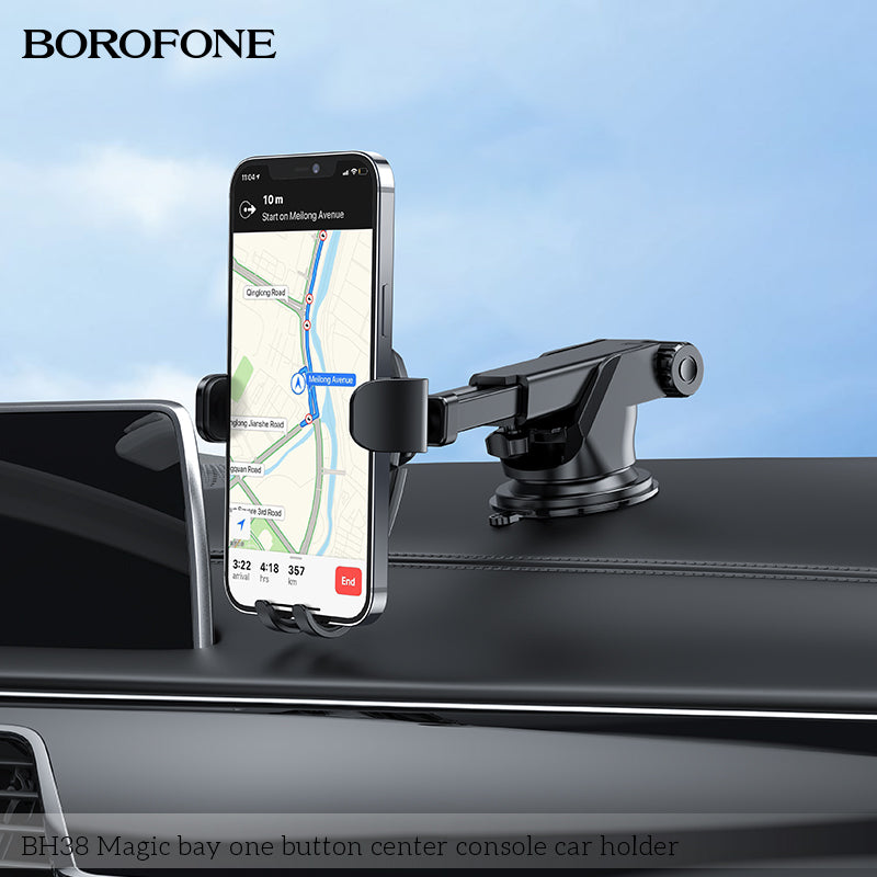 BH38 Magic Bay One Button Car Phone Holder – Secure & Stylish Mobile Holder