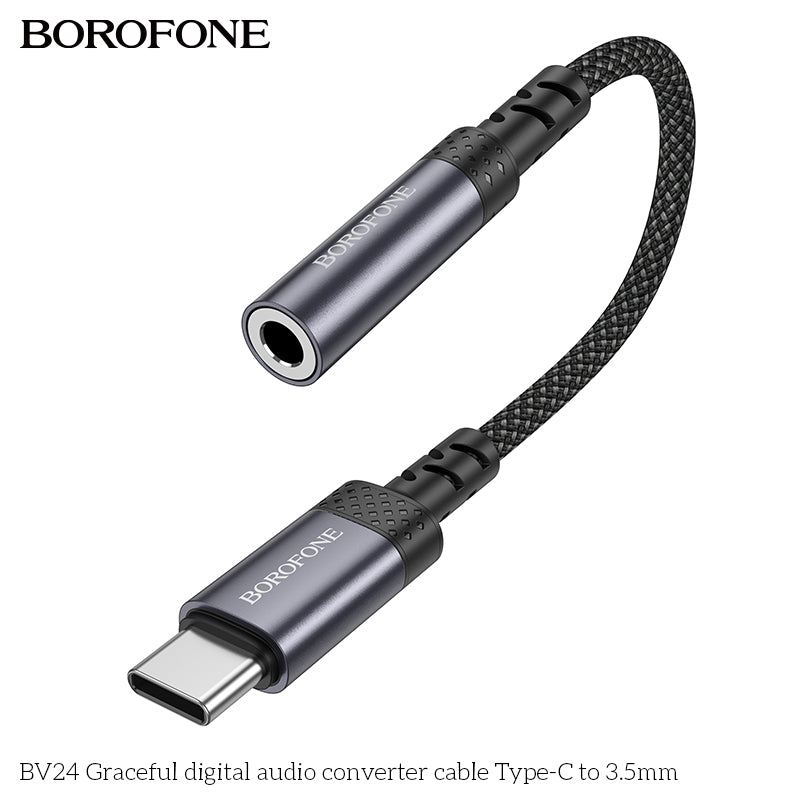 BV24 Graceful Type-C to 3.5mm Digital Audio Converter Cable – Clear & Powerful Sound