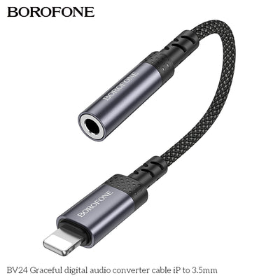 BV24 Graceful iPhone to 3.5mm Audio Converter Cable – Clear & Reliable