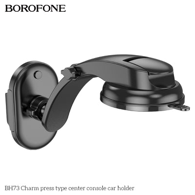 BH73 Charm Press Car Phone Holder – Easy & Secure Mobile Holder for Your Console
