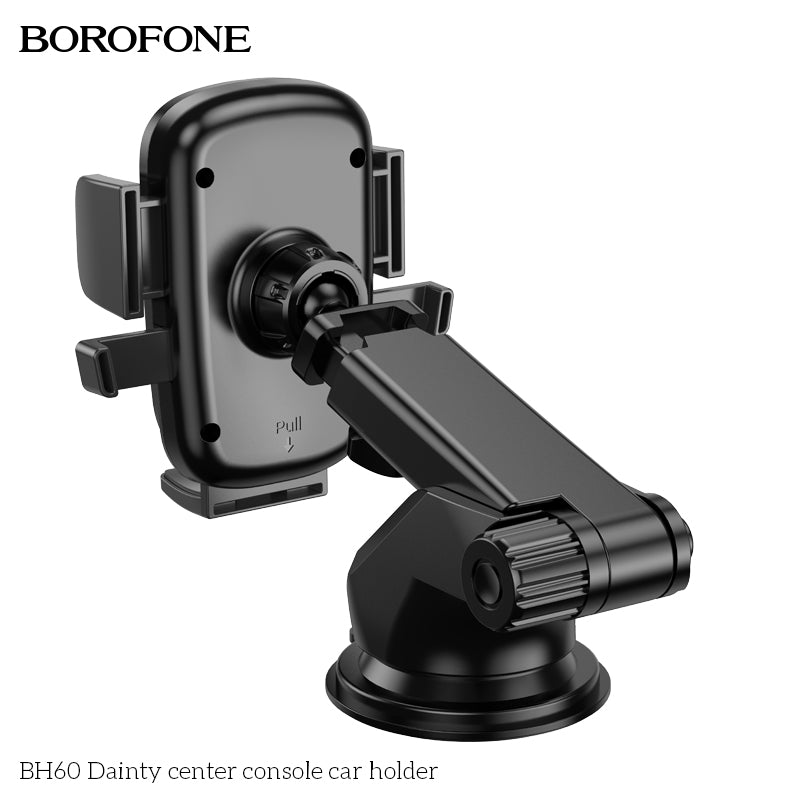 BH60 Dainty Center Console Car Phone Holder – Compact & Reliable Mobile Holder