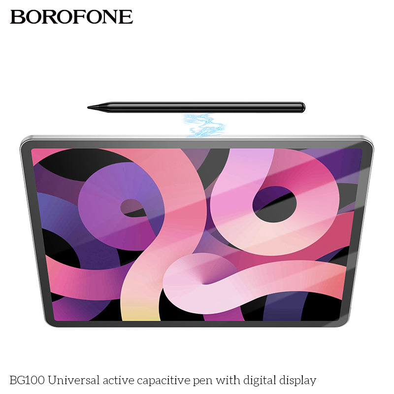 BG100 Universal Active Capacitive Pen with Digital Display – Smart Gadget for Work & Creativity