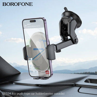 BH134 Rio Push-Type Car Phone Holder – Easy & Secure Mobile Holder