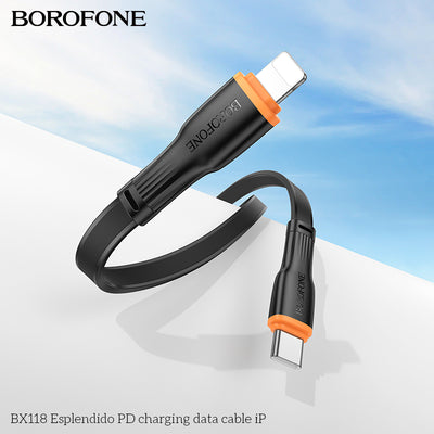 BX118 Espléndido PD Charging Data Cable iP / Type-C