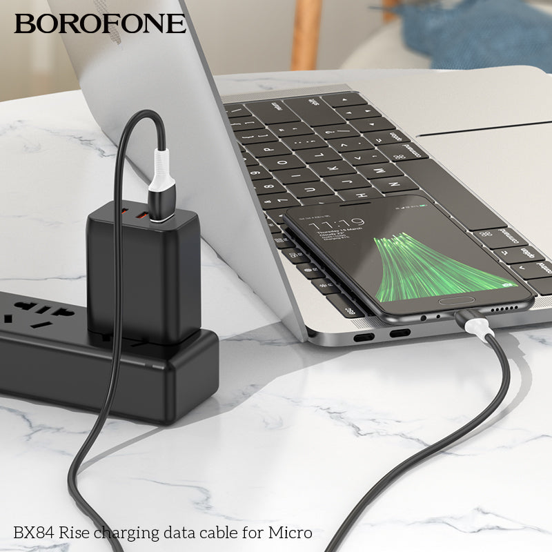 BX84 Rise Micro USB Charging Data Cable for Android, Power Bank & More