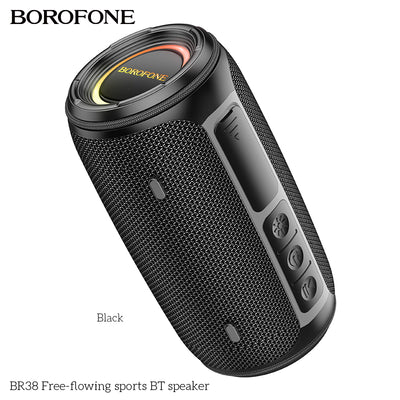 Black Borofone BR38 Free-flowing sports BT speaker 