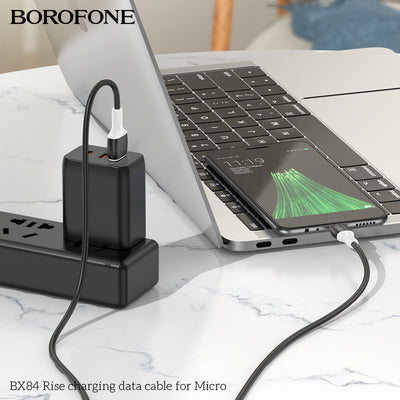 BX84 Rise Micro USB Charging Data Cable for Android, Power Bank & More