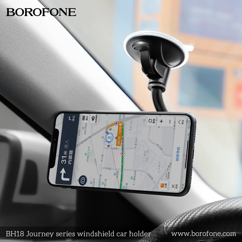 BH18 Journey Series Car Phone Holder – Reliable Windshield Mobile Holder