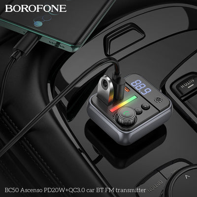 BC50 Ascenso Car Wireless FM Transmitter – Power, Music & Calls Made Easy