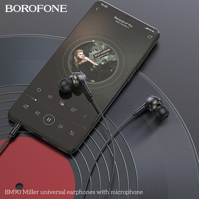 BM90 Miller Universal Earphones with Mic – Clear, Strong & Comfortable