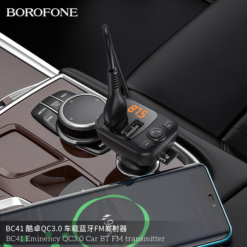 BC41 Eminency Car Wireless FM Transmitter – Power, Music & Clear Calls