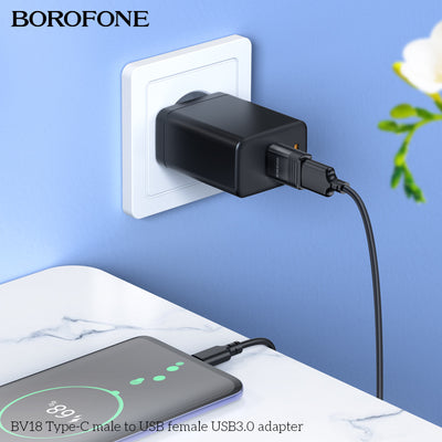 BV18 Type-C Male to USB Female USB3.0 Adapter – Fast Data & OTG Support
