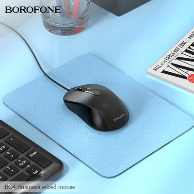 BG4 Business Wired Mouse – Durable, Silent & Comfortable