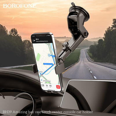 BH39 Amazing Bay One Touch Car Phone Holder – Secure Mobile Holder for Every Drive