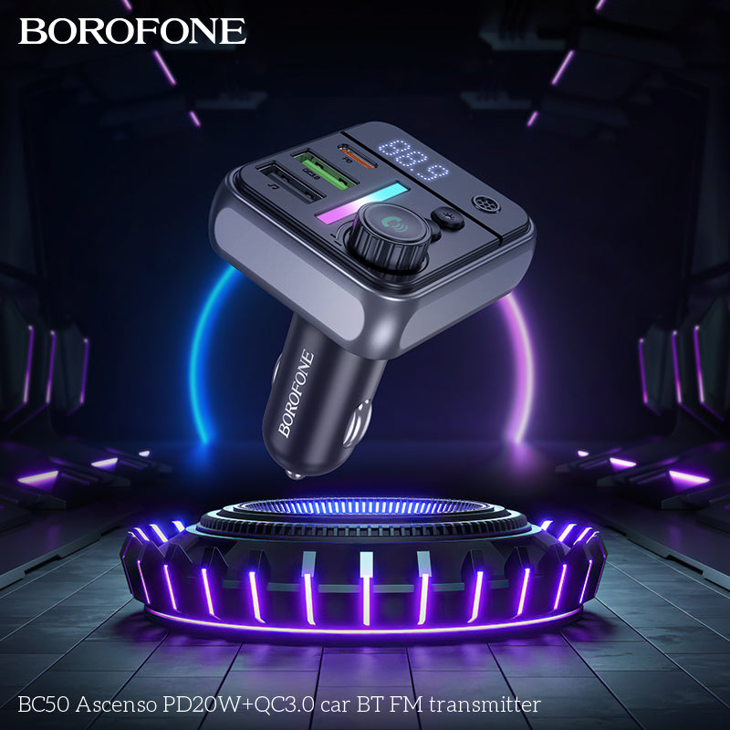 BC50 Ascenso Car Wireless FM Transmitter – Power, Music & Calls Made Easy