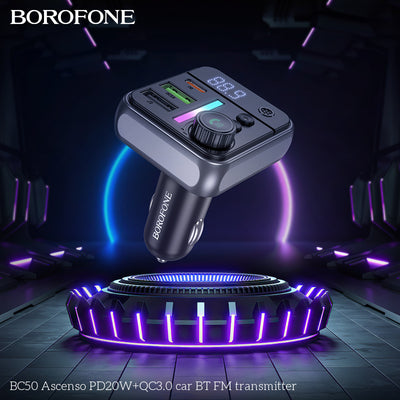 BC50 Ascenso Car Wireless FM Transmitter – Power, Music & Calls Made Easy