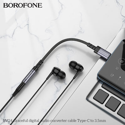 BV24 Graceful Type-C to 3.5mm Digital Audio Converter Cable – Clear & Powerful Sound