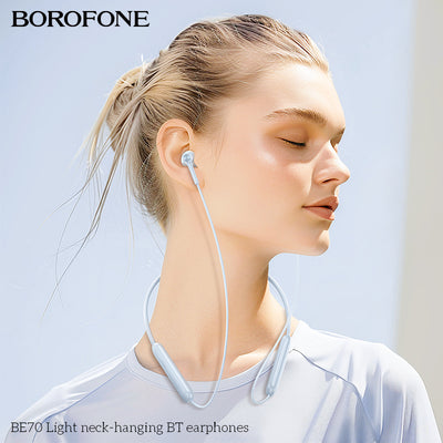 BE70 Light Neck-Hanging Wireless Bluetooth Earphones – Comfortable & Noise-Canceling