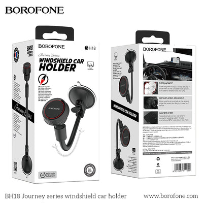 BH18 Journey Series Car Phone Holder – Reliable Windshield Mobile Holder