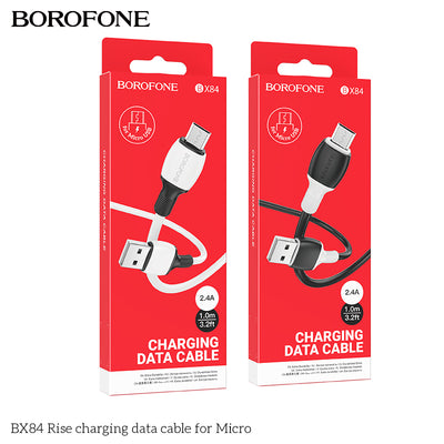 BX84 Rise Micro USB Charging Data Cable for Android, Power Bank & More