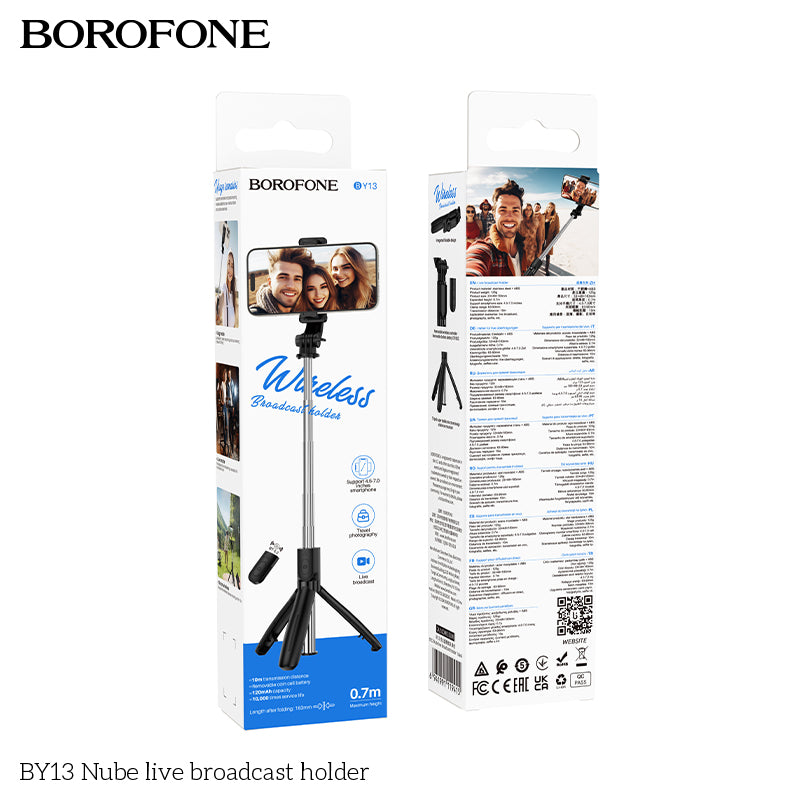 BY13 Nube Live Broadcast Holder – Adjustable Phone Stand for Streaming & Video Recording
