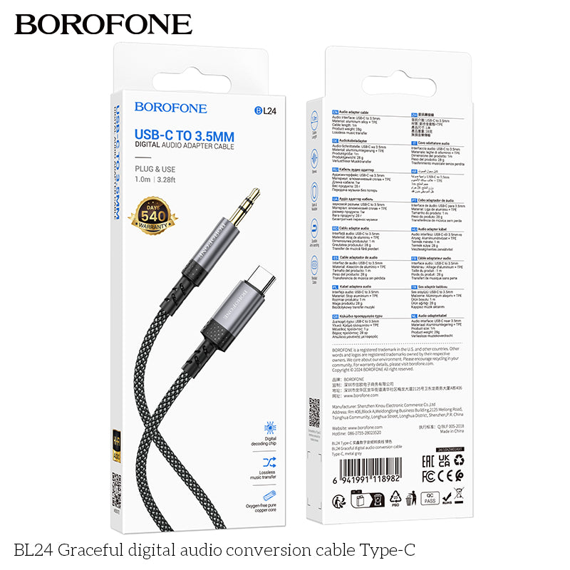 BL24 Graceful Digital Audio Conversion Cable Type-C – Durable & Powerful
