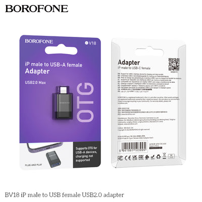 BV18 iP Male to USB Female USB2.0 Adapter – Fast & Reliable Connection