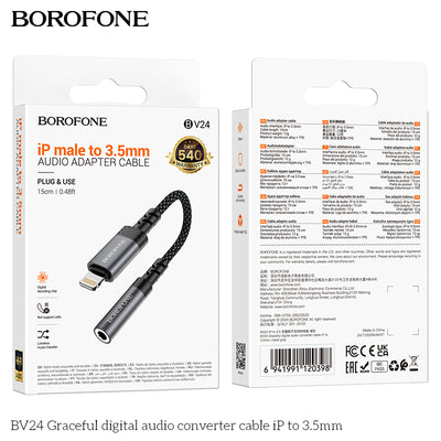 BV24 Graceful iPhone to 3.5mm Audio Converter Cable – Clear & Reliable