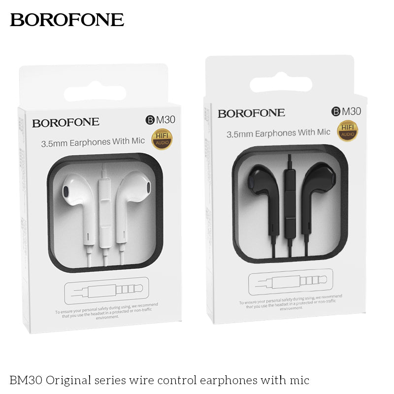 BM30 Original Series – Budget Wired Earphones with Mic