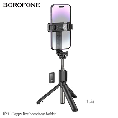 BY11 Happy Live Broadcast Holder – Adjustable Phone Stand for Streaming & Recording