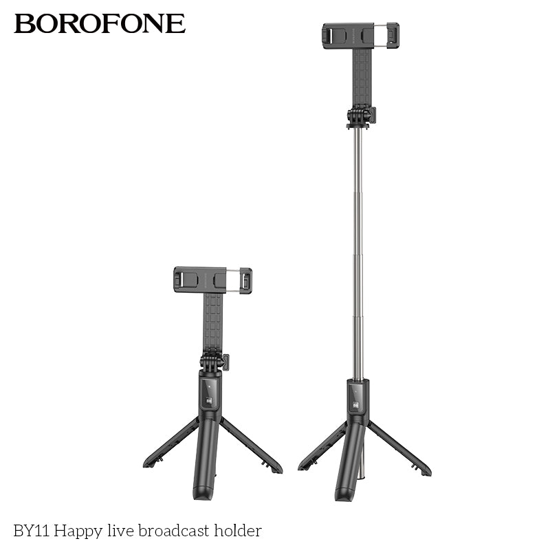 BY11 Happy Live Broadcast Holder – Adjustable Phone Stand for Streaming & Recording