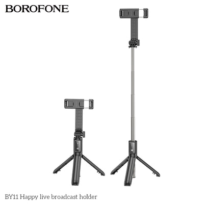 BY11 Happy Live Broadcast Holder – Adjustable Phone Stand for Streaming & Recording