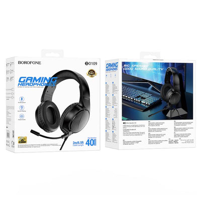 BO109 Bountiful Wired Gaming Headphones with Mic for PC, PS4, Xbox & Mobile