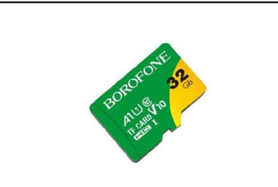 BOROFONE 32GB microSD card on a white background