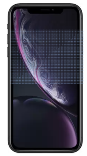 An iPhone XR in a color other than black, white, or gold,