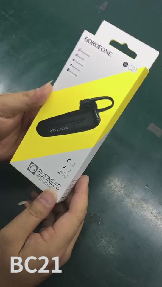 BC21 Encourage Wireless Bluetooth Headset – Clear, Durable & Business-Ready